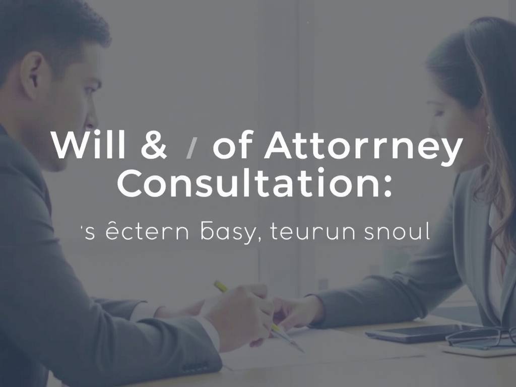 Will & Power of Attorney Consultation Tips: Choose Professional Advisors(1) Will & Power of Attorney Consultation Tips: Choose Professional Advisors(1)