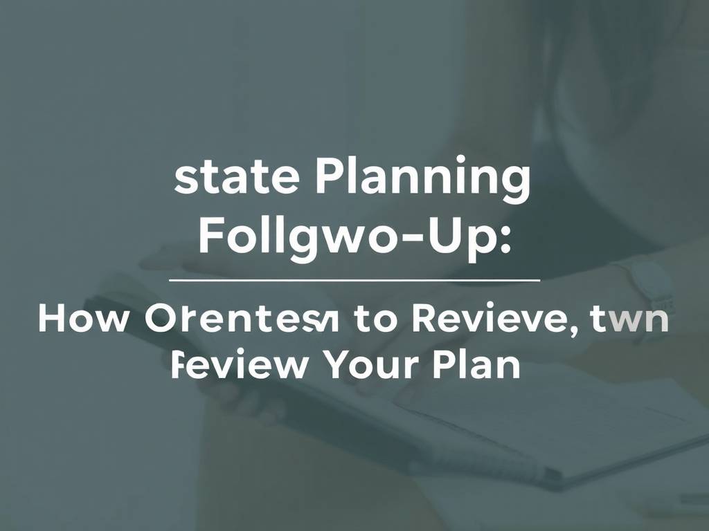 Estate Planning Follow-Up: How Often to Review Your Plan