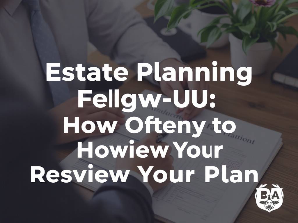 Estate Planning Follow-Up: How Often to Review Your Plan(1)