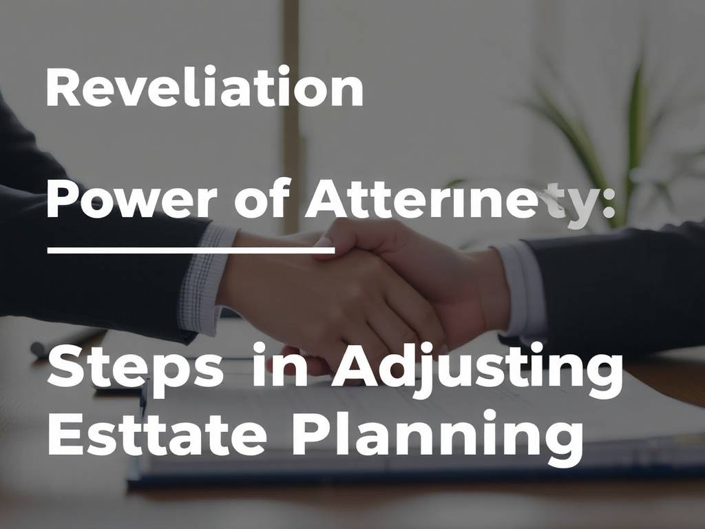 Power of Attorney Revocation: Steps in Estate Planning Adjustment