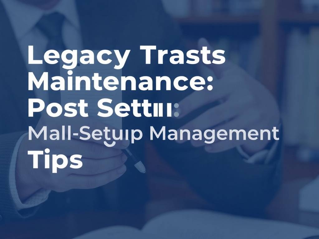 Legacy Trusts Maintenance: Post-Setup Management Tips