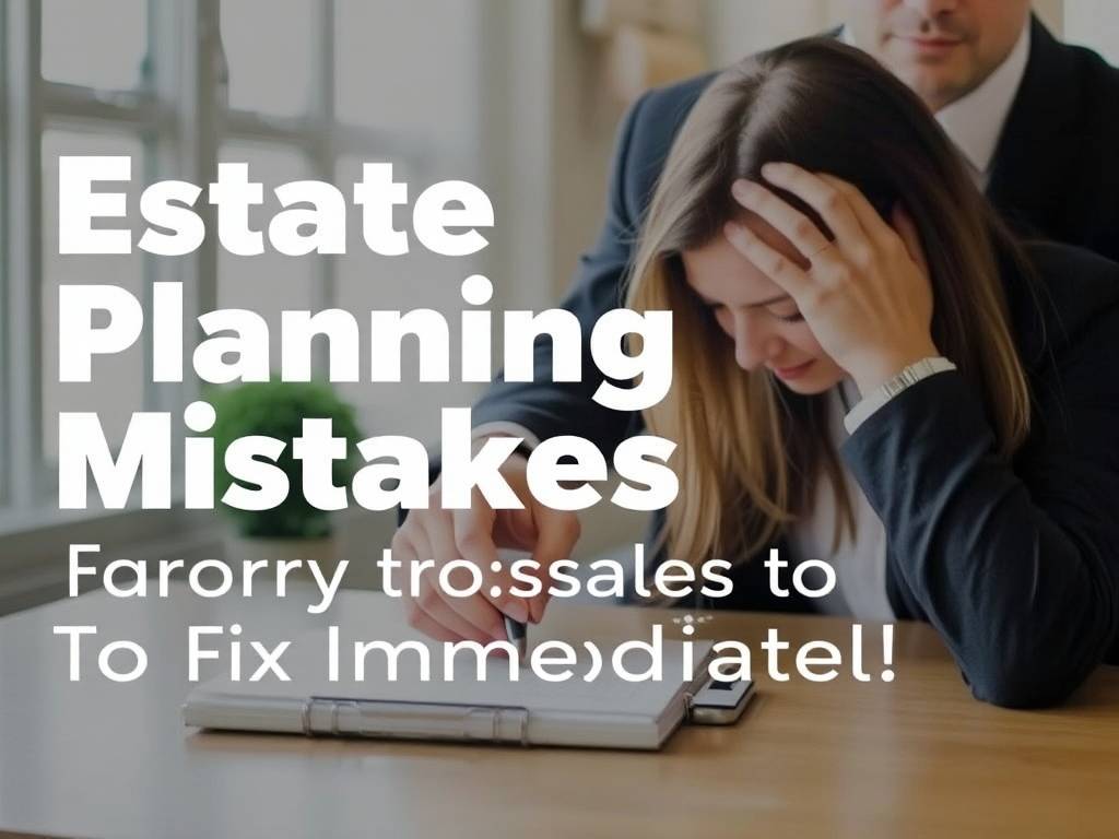 Estate Planning Mistakes: 5 Common Errors to Fix Immediately(1) Estate Planning Mistakes: 5 Common Errors to Fix Immediately(1)
