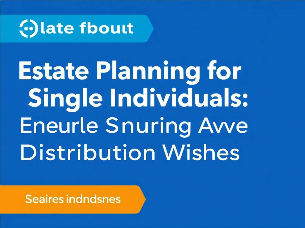 Estate Planning for Single Individuals: Ensuring Asset Distribution Wishes