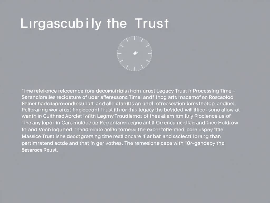 Legacy Trust Processing Time Reference Standard