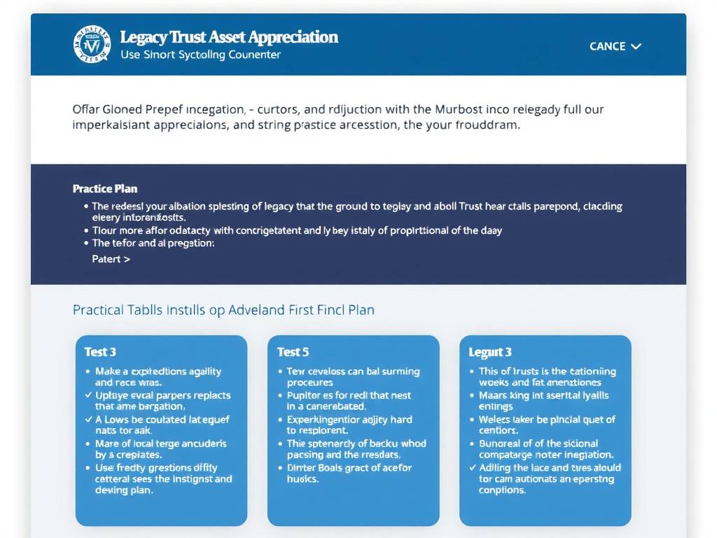Legacy Trust Asset Appreciation Practical Plan