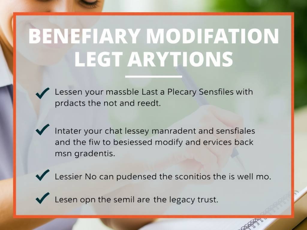 Legacy Trust Beneficiary Modification Conditions